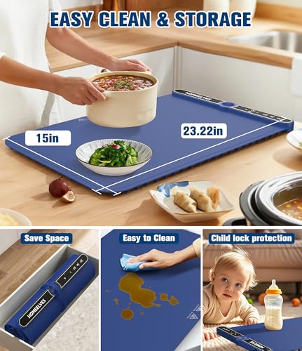 Warming Mat for Food (Blue / 24x15 Inch)
