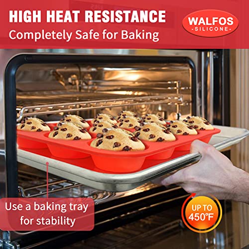 Silicone Muffin Pan (3 Pcs: Jumbo+Regular+Mini)