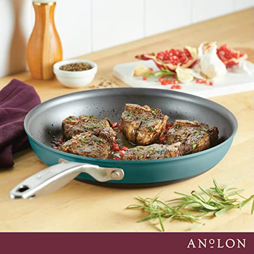 Achieve Hard Anodized Nonstick Frying Pan (Skillet (12-Inch) / Teal)