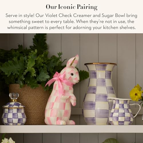 Creamer and Sugar (Violet Check)