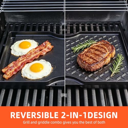 17.5 Inch Grill Griddle for Weber Spirit 200 Series (17.4" x 10.2" x 1.2")