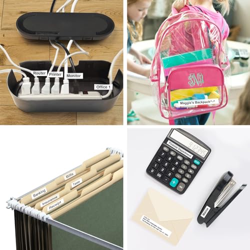 E10 Bluetooth Label Maker Machine with 3 Tapes (3 Count)