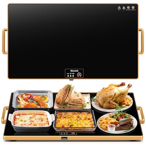 Electric Warming Tray (Black / Extra Large 32"x18")
