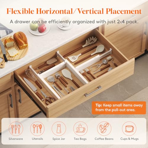2.36" Upgrade Kitchen Drawer Dividers (5 Count)