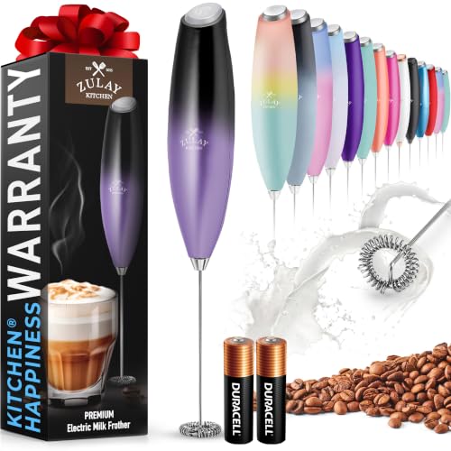 Zulay Powerful Milk Frother for Coffee with Upgraded Titanium Motor (Mystic Galaxy / OG Frother)