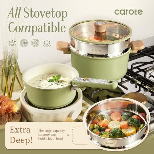 42pcs Ceramic Cookware Set (Green / 42 Piece)
