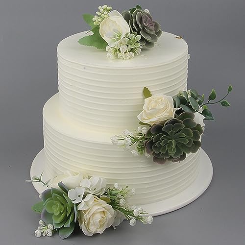 3Pcs Premade Cake Flowers (3 Count)