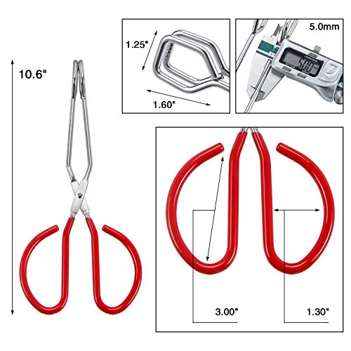 Stainless Steel Scissor Tongs Heavy Duty Cooking Tongs with Soft Handles