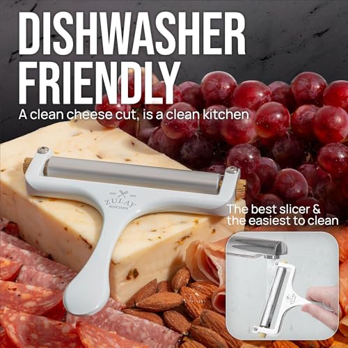 Stainless Steel Wire Cheese Slicer (Frosted White)
