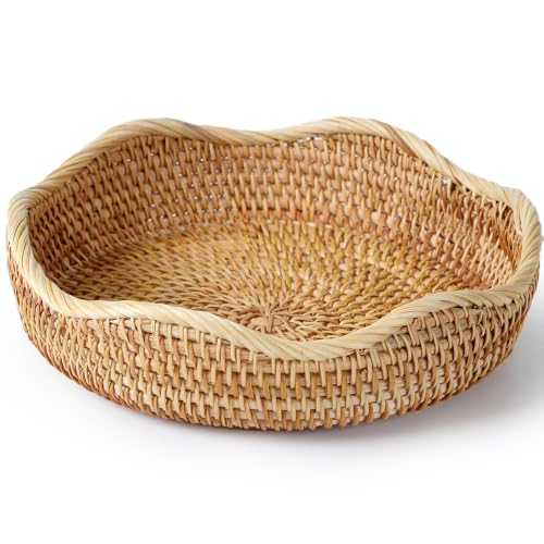 8.7'' × 2 .2'' Rattan Decorative Bowl