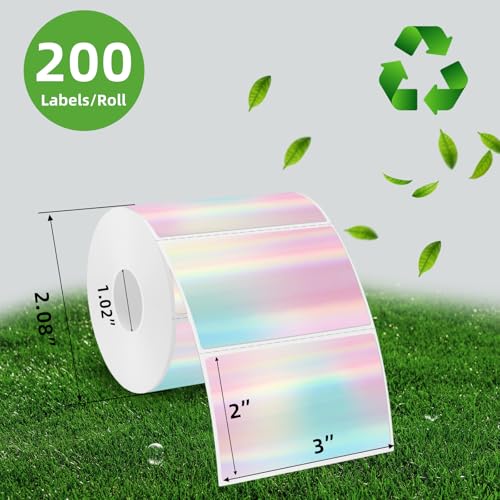 3x2 Inch Thermal Labels (Holographic- Gradient / 2*3 inch)
