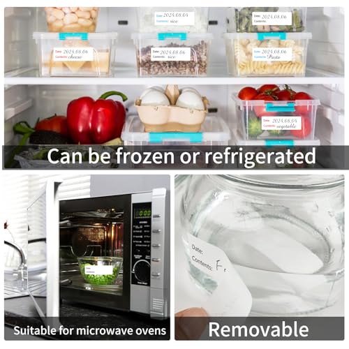 Removable Freezer Labels (3 Colors / 1×3 inch-3 rolls)