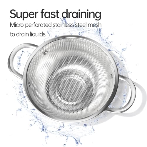 Premium Stainless Steel Colander for Kitchen