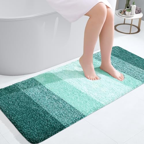 Bathroom Runner Rug 40x20 (40" X 20" / Blackish Green)