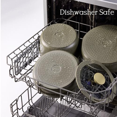 21pcs Ceramic Cookware Sets (Green / 21 PCS)