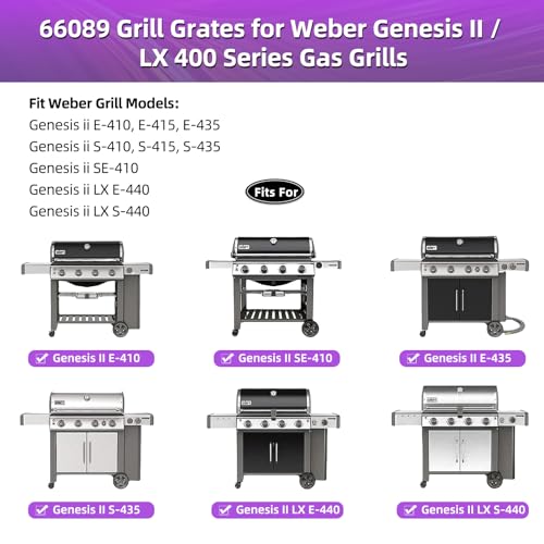 9MM Genesis ii Grill Grates for Weber Genesis ii E (18.75" Genesis ii 400)