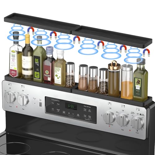 Magnetic Stove Top Shelf for 30" Stoves (Black)