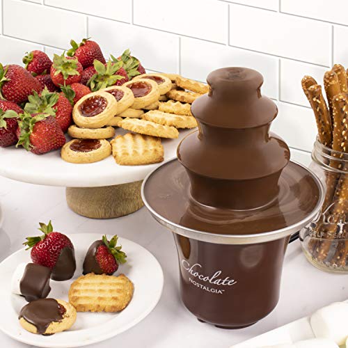 3 Tier Electric Chocolate Fondue Fountain Machine for Parties (3 Tier)