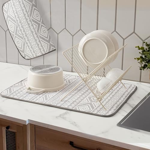 Dish Drying Mats 2 Pack (18''X24'' / Global Bohemian)