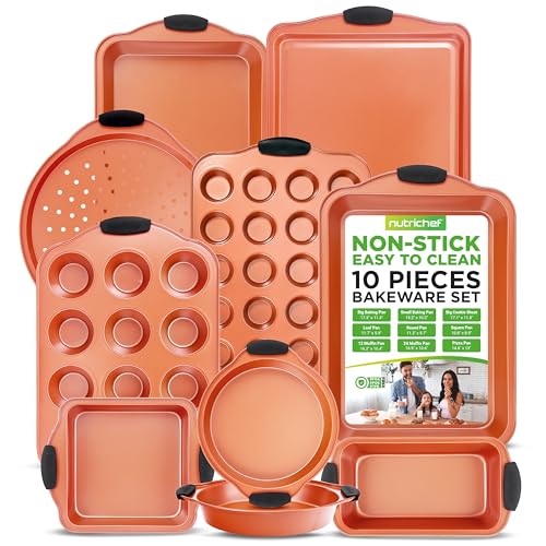 10 Pc Baking Pans Set Nonstick (10 Piece Set)