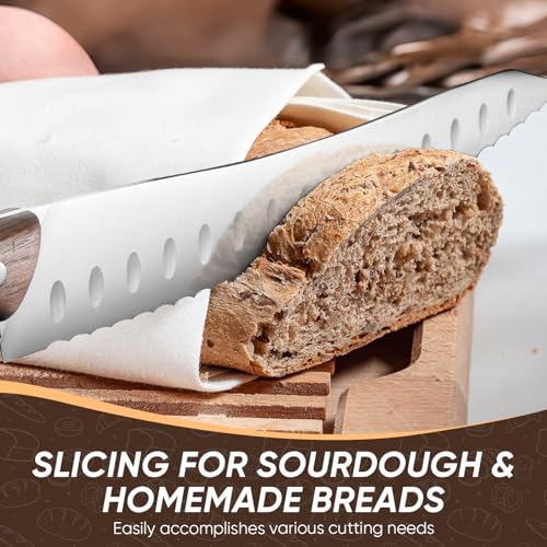 Bread Knife Serrated Knives for Homemade Bread Sourdough
