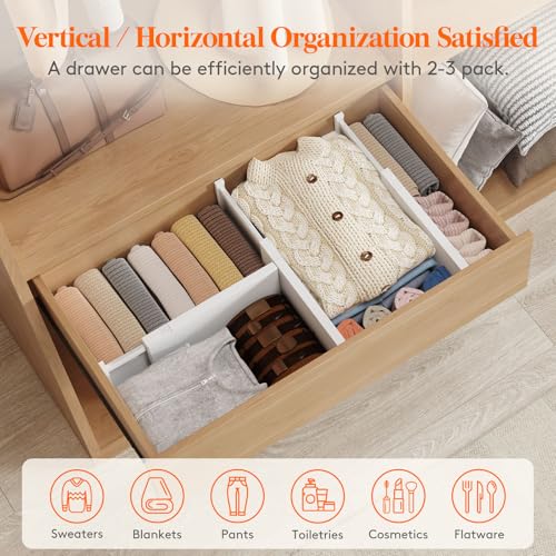 6" Tall Upgrade Drawer Dividers (6"H, 13.5-22"L)