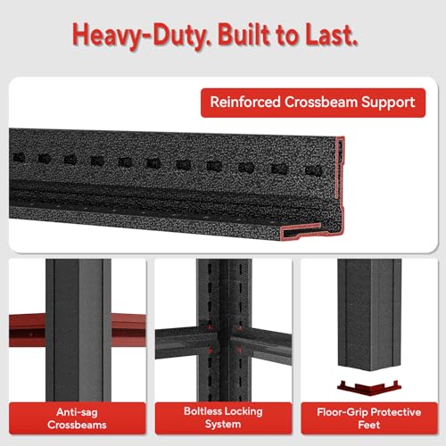 5 Tier Heavy Duty Garage Shelving (5T 35"W x 15.7"D x 72"H)