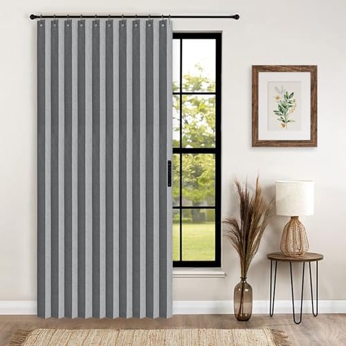 Door Way Privacy Curtain (Grey / 52"W x 78"L (Pack of 1))