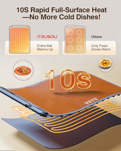 Warming Mat for Food (Blue / Large)