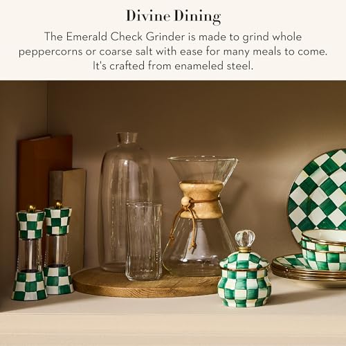 Enamel Grinder (Emerald Check)