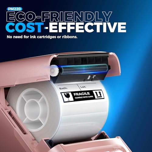 Label Maker Machine with Tape (Pink)