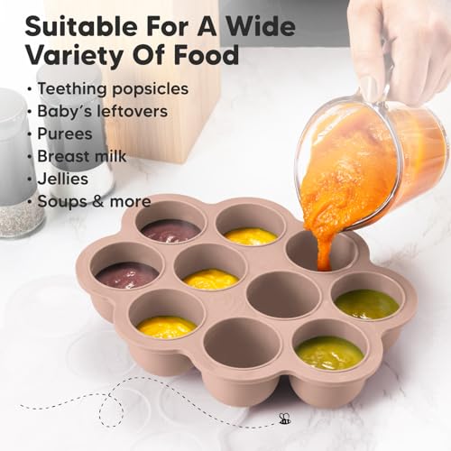 Silicone Food Freezer Trays with Lid (Dusk)