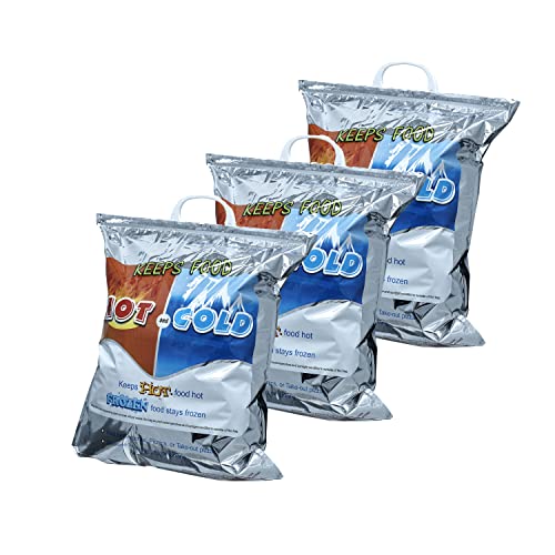 Hot and Cold Insulated Bags for Food Delivery (Large (Meal and Grocery Size))