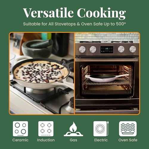 Enameled Cast Iron Skillet