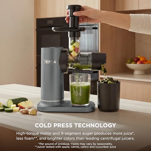 NeverClog Cold Press Juicer (Charcoal)