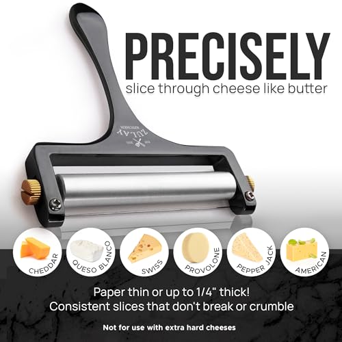 Stainless Steel Wire Cheese Slicer (Matte Black)