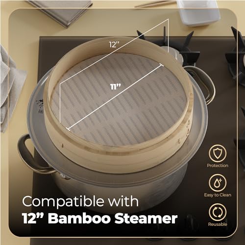 Bamboo Steamer Silicone Liners 12