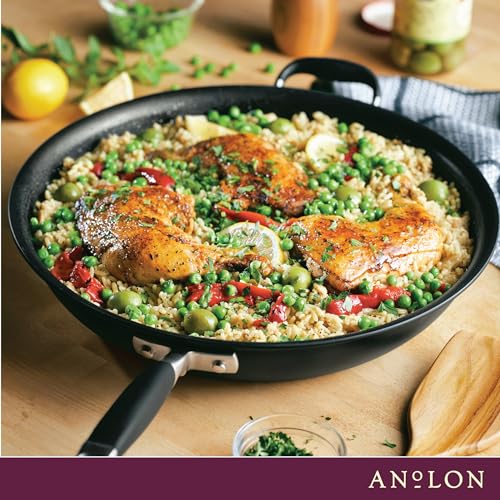 Advanced Home Nonstick Frying Pan with Helper Handle 14.5 (Onyx / Skillet w/ Helper Handle (14.5-Inch))
