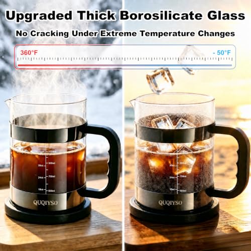 French Press Coffee Maker 51oz (New Style Dark Pewter / 51oz)