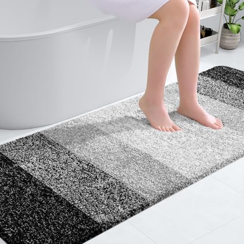 Bathroom Runner Rug 70x24 (70" X 24" / Black)