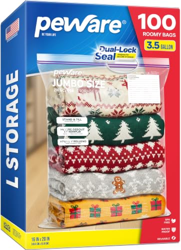 3.5 Gallon Extra Large Storage Bags (100 Count)