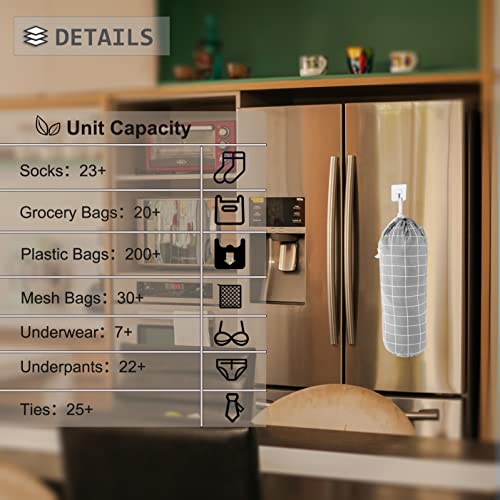 Plastic Bag Holder (Check Gray)