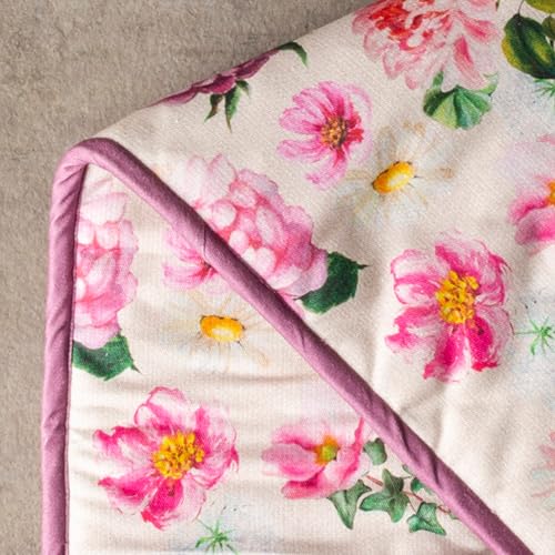 Double Oven Mitts 100% Cotton Double Oven Glove (071 - Pivoine / 7" x 35" (Double Oven Mitt))