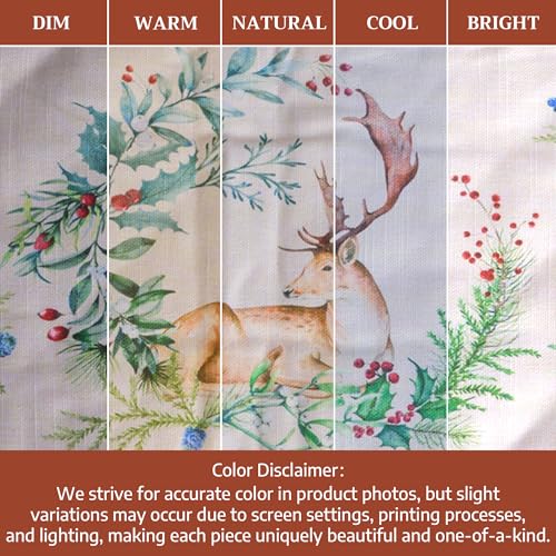 Double Oven Mitts 100% Cotton Double Oven Glove (100 - Holly Time / 7" x 35" (Double Oven Mitt))
