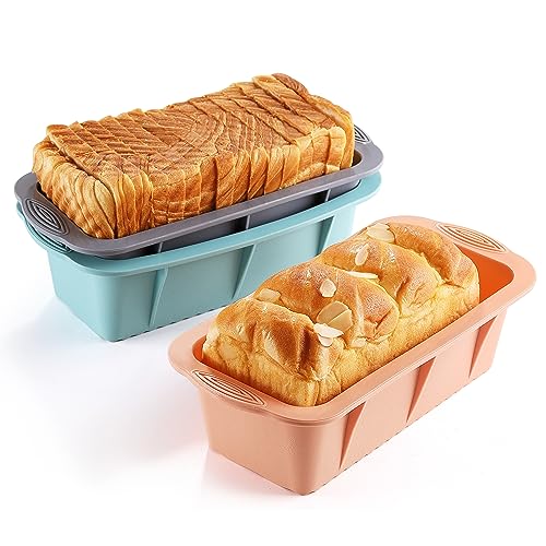 3PCS Silicone Bread Loaf Pan (3 Count)