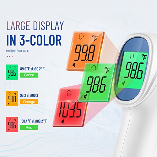 Forehead Thermometer for Adults and Kids (White)