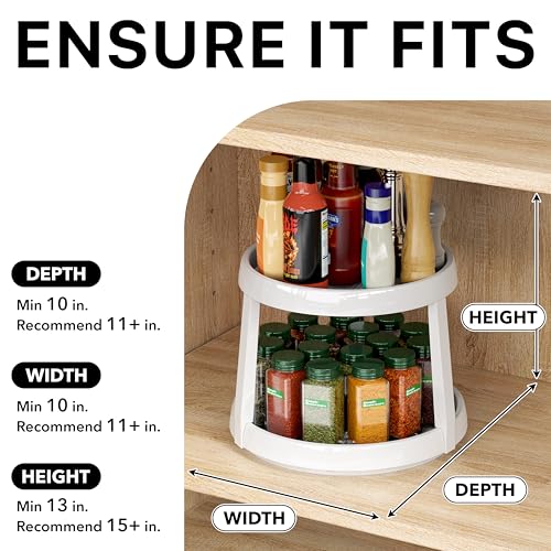 2 Tier Lazy Susan Spice Organizer
