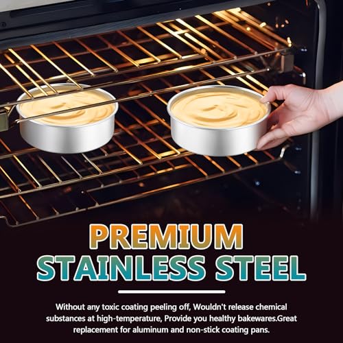 5 Inch Round Cake Pan Set of 3 (5 Inch)