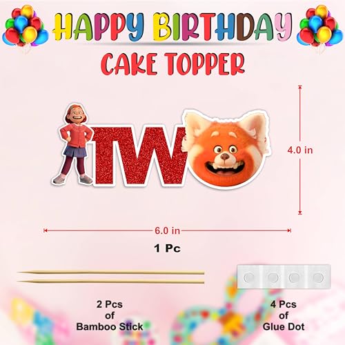 Trning Red Two Cake Topper Decoration