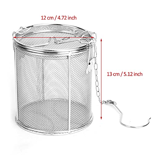 Stainless Steel Tea Ball Strainer and Filter with Hook